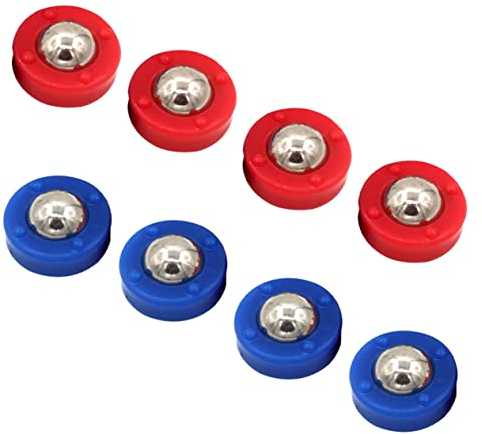 Veemoon 8st Tisch-Shuffleboard -bälle Spiele Slider Perlen. Rollende Kugeln Liefert Ersatz-Shuffleboard-Rollen Eishockey Shuffleboard-zubehör ?terollen Eingestellt Mini Stahl Puck