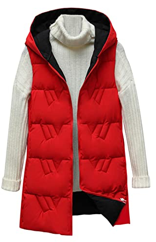 Steppjacke Lang Damen Leicht Mit Kapuze Daunenjacke Slim Fit Parka Gesteppte Steppweste Halblang Gefütterte Weste Damen Leicht Dünn Jagd Winter Plus Größe Outdoorweste Damen Outdoor Weste Mantel
