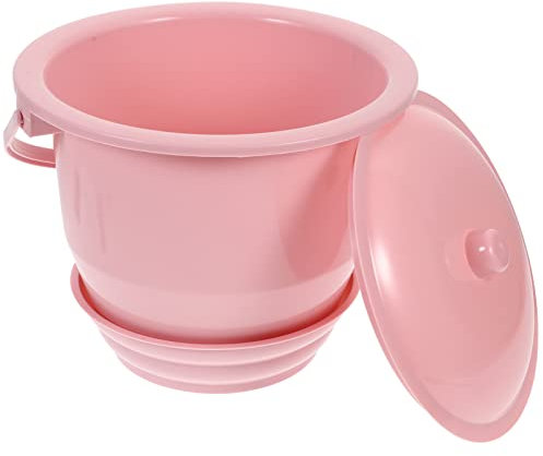 Luxshiny 1stück Handheld Spittoon Mit Deckel Praktischer Urinbehälter Für Zuhause Rutschfester Boden Leicht Zu Reinigen Tragbar Und Kompakt Für Senioren Und Notfälle