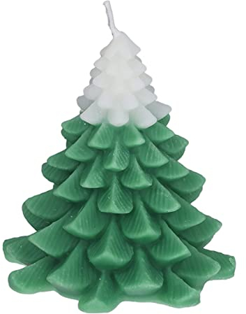 QANYEGN Weihnachtsbaumkerzen, Weihnachtliche Duftkerzen, Exquisite Tischdekorationen Für Schlafzimmer Und Raumambiente(grünlich weiß)