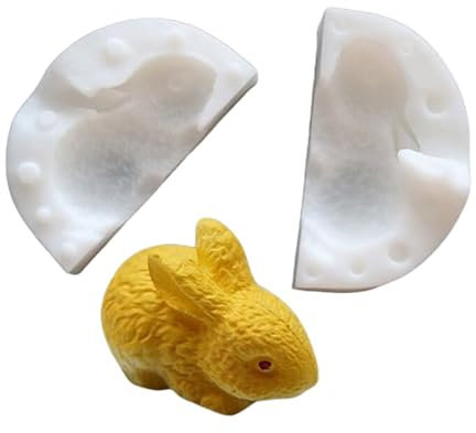 Moldes Tartas Silicona 2 Juegos De Moldes Tridimensionales De Silicona De Conejo, Horneado De Chocolate Para Pasteles, Pudín, Moldes Decorativos Para Pastelería