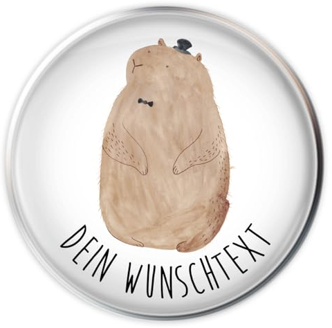 Mr. & Mrs. Panda Stöpsel Waschbecken Murmeltier - Personalisierte Geschenke, Anstand, Knigge, Personalisierung, Abfluss Stopfen, Fröhlichkeit, Lustige Sprüche, Selbst Gestalten, Freundlichkeit