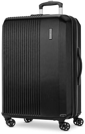 Samsonite Alliance Se hård sida bagage med skiftnyckel hjul, Svart, Medium Spinner, Alliance Se hård sida bagage med skiftnyckel hjul