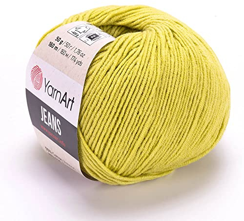 Yarn Art Jeans Yarn 160m, Soft Cotton Amigurumi Doll Animal 50g Knitting Crochet (29)
