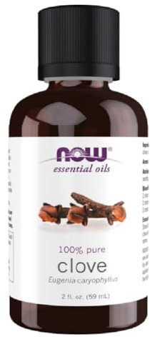 NOW Foods - Clove Essential Oil - 59 ml, Potente aroma para la limpieza y el bienestar