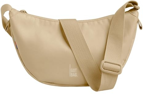 GOT BAG Crossbody Moon Bag | Halbmond Handtasche Wasserabweisend | Stylische Umhängetasche mit verstellbarem Gurt (shore, small)