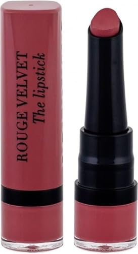 BOURJOIS - Rouge À Lèvres Rouge Velvet The Lipstick 49 MACA'ROSE - Ultra Pigmenté - Fini Mat Intense - Longue Tenue 24H - Applicateur Précis - Sensation Lèvres Nues