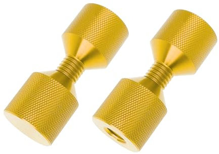 Lerpwige 2PCS Professionelles Aluminium Zwei Loch Pin Flansch Ausrichtungsstift Set Anodiert Für Rohrprojekte Auto & Schiff Geeignet