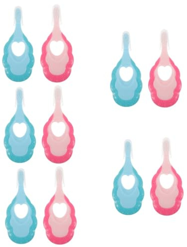 SAFIGLE 5 Sätze Kinderzahnbürstenform Zahnbürsten Babys Kleinkind Oral Kinderzahnbürste Weiche Borsten Zahnbürste Babyzahnbürste Bequeme Kinderzahnbürste Kunststoff 2 Stücke * 5