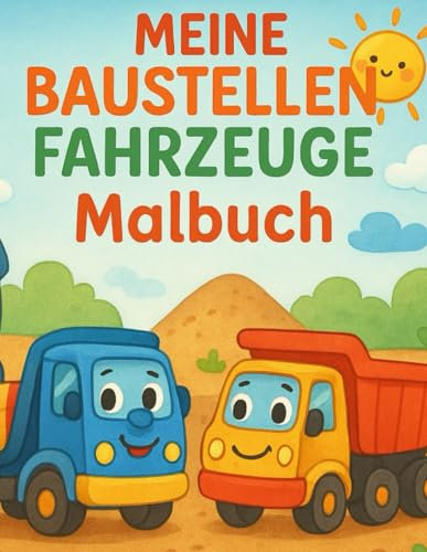 Meine Baustellenfahrzeuge: Malbuch