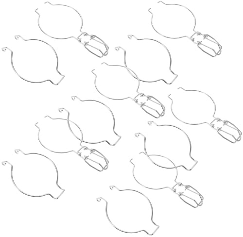 Zerodeko 10 Piezas Clip de Metal para Tarros de Vidrio Sellados con Diseño de Cierre de Alambre Acero Inoxidable Sistema de Bloqueo Innovador para Envases de Vidrio Instalación y Uso