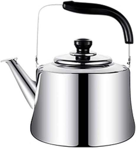 Bouilloire en Acier Inoxydable Bouilloire en Acier Inoxydable Bouilloire Sifflante De Style Rétro De Grande Capacité Adaptée à Tous Les Types De Cuisinières De Cuisson, Y COM, 1L US