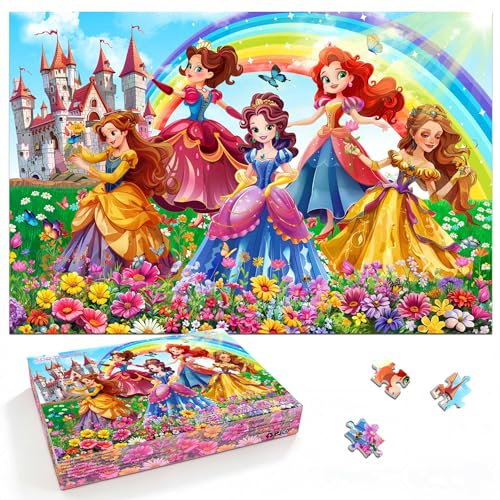 Puzzles for Kids Ages 6-8, 200 Piece Puzzles for Kids- Princess Puzzle | 200 Piece Jigsaw Puzzles for Kids Ages 8-12 Year Old and Adults.Colorful Children Puzzles for Girls and Boys Educational Toys