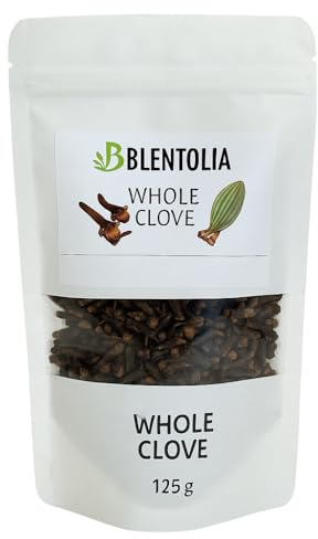 Blentolia CLOVE WHOLE 125 gr | 4.4 oz | Laung | Great for Food, Tea, Pomander Balls and Potpourri, Hand Selected, Spice ~ All Natural -