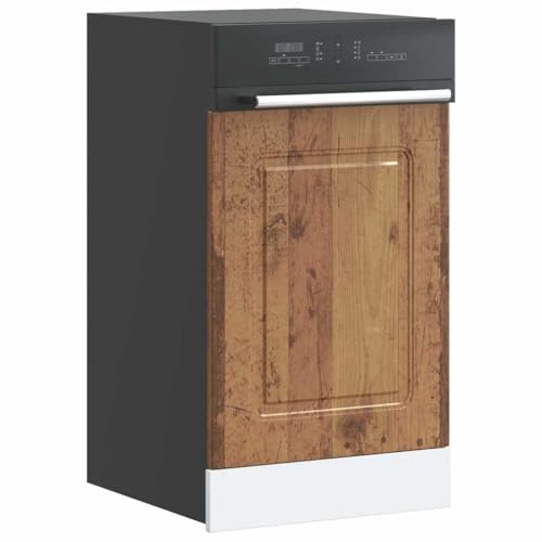 TOPGHOY Kalmar - Mascherina per lavastoviglie effetto legno anticato, 45 x 1,5 x 67 cm, pannello frontale robusto rivestimento da cucina
