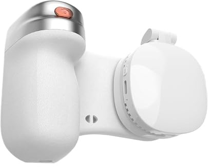 Maniglia magnetica per fotocamera del telefono – 6,1 x 7,6 x 2,5 cm, stabilizzatore d'immagine portatile, luce di riempimento a LED rotante a 360 gradi | Telecomando otturatore wireless Bluetoot