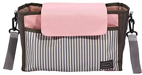 Kinderwagen Aufbewahrungstasche TOPINCN Wasserdicht Mummy Tasche Maternity Windel Große Kapazität Reiserucksack Pflegetasche für Baby Care Multi Funktions Reisetasche (Pink)
