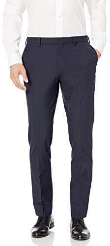 Amazon Essentials herr Slim-Fit rynkbeständig stretchklänning byxa