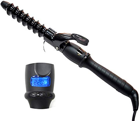 YONAIL Spiral Curling Tongs, 32mm Electric Hair Curler Ceramic Coating Curling Wand for Long Hair, Big Barrel Curling Iron, Beach Wave Curler Fast Heating Styling Tools