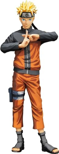 Bandai - Banpresto - Naruto Shippuden – Naruto Uzumaki – Große Sammlerfigur 27 cm im Anime-Stil – Grandista Nero Manga Dimensions – Offizielle Lizenz – BP18406