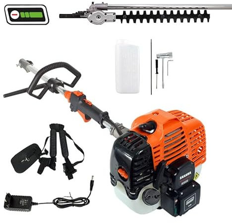 SAKAWA Cortasetos de Altura Arranque Eléctrico 52,7cc