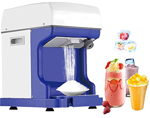 Tritaghiaccio Elettrico, Tritaghiaccio Commerciale, Finezza del Ghiaccio Regolabile, Macchina per Cono di Neve Macker a Tre Lame 23,8 libbre/min, per casa, Ristoranti, Bar