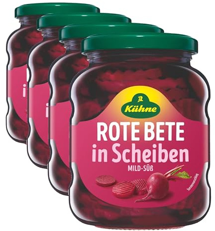 Kühne Rote Bete Scheiben, 330g (Packung mit 4)