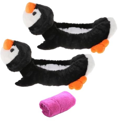 Harilla Schlittschuhschoner, Schlittschuhkufenabdeckungen für Hockeyschlittschuhe, Eiskunstlaufschlittschuhe, Eislaufkufenabdeckung für Kinder, Erwachsene, Pinguin Lila