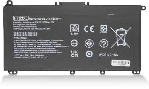 Chinoket HT03XL L11119-855 Batterie d'ordinateur Portable pour HP Pavilion 14-CE 14-CF 14-CK 14-cm 14-DH 14-DK 14-DF 14-MA 14Q-CS 14Q-CY 15-CS 15-DQ 15-DA-DB 15-CW 17-by 17-CA 240 245 250 255 G7