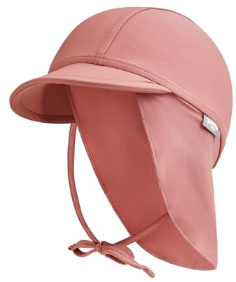 Sterntaler Schirmmütze Nacken Uni - Baby- und Kinder Mütze mit Nackenschutz und Bindeband - UV-Schutz 50+ Bademütze - Kopfbedeckung Schwimmbad und Strand - Unisex Bademode