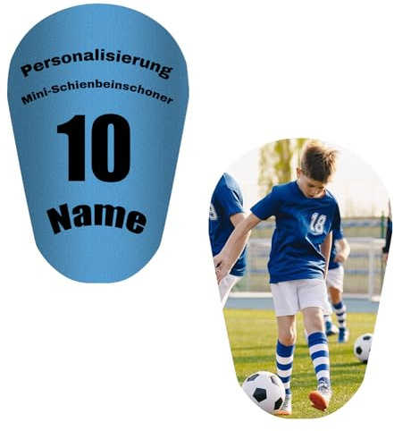 LSDINDF Personnalisation Schienbeinschoner Mini, schienbeinschoner Kinder Fussball, Fügen Sie Fotos und Text, Geeignet für Kinder, Jugendliche und Erwachsene, Mini Shin Pads Trainingsschutz.