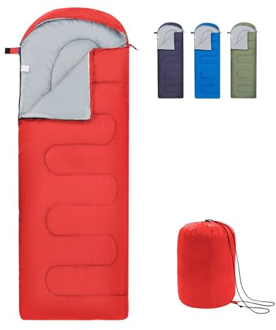 Underwood Aggregator Schlafsäcke für Erwachsene und Kinder -Ultraleichter Schlafsack 3Saison für kaltes Wetter,kompaktes Rucksack Camping-Schlafsack für Mädchen Jungen, leichte Schlafsäcke für Camping