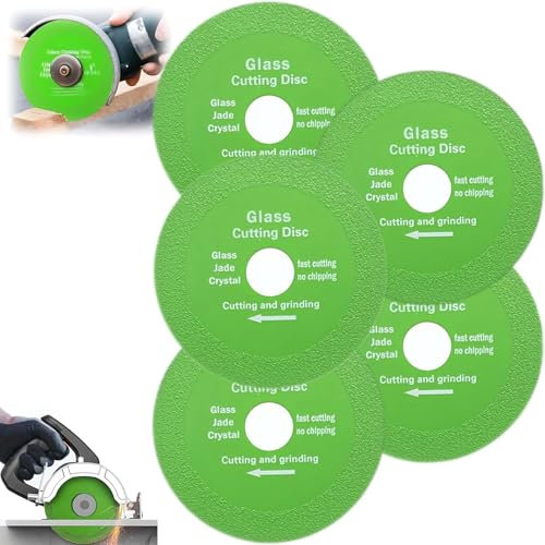 5 PCS Rock Slab Grinding Disc, Glass Cutting Disc,Tile Cutting Disc for Angle Grinder 100×15×20 mm, Grinding Discs, Grinding Rotary Tool Accessories for Jade, Crystal, Wine Bottles, Ceramics, Tiles