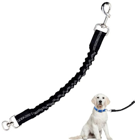 1 x Bungee-Hundeleine, langlebig, elastisch, stoßdämpfende Verlängerung für kleine und mittelgroße Hunde, verhindert Verletzungen an Arm und Schulter