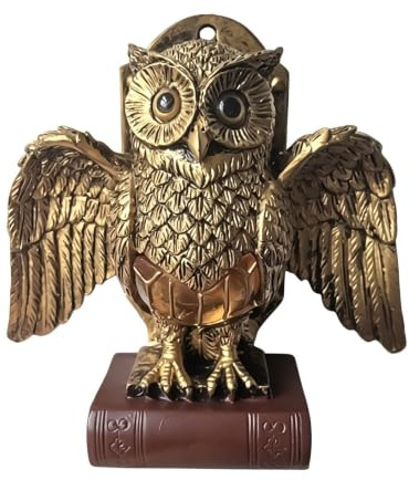 Uggla dekor antik harts skulptur