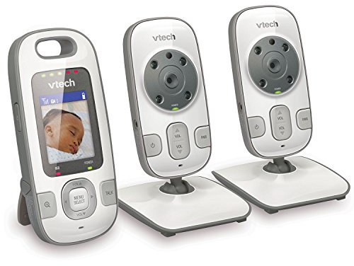 VTech BV73122GY Digital Video Baby Monitor with 2 Cameras and Automatic Night...