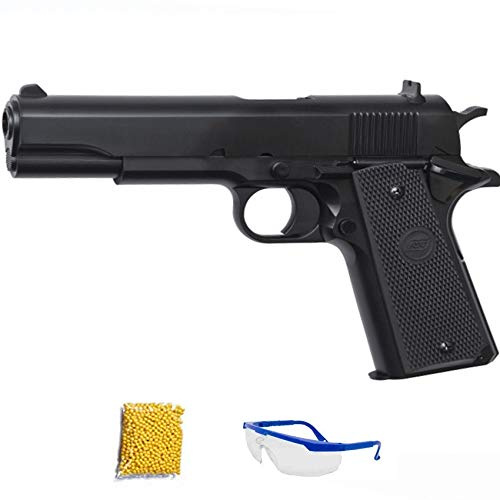 STI M1911 classic ASG NERA. Pistola Softair Calibro 6 mm (arma ad aria compressa con pallini di plastica o PVC). Sistema: molla. (Potenza: 0,33 joule)