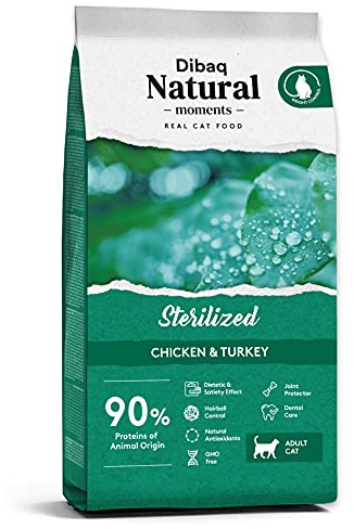 Dibaq Natural Moments Esterilizados Pollo y Pavo, 2 kg