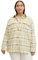 TOM TAILOR Damen Hemdjacke mit Karomuster 1030378, 29162 - Beige Green Check, 52