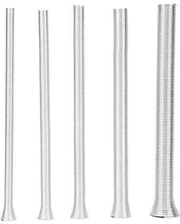 Miskall Piegatrice a Molla per Tubi Esterni, Molla Piega Tubi, 5Pcs 21cm Spring Tube Bender Multifunzionale Universal Bending Spring Dispositivo di Piegatura Manuale Molla Interna