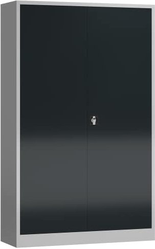 Lüllmann Metallschrank abschließbar Flügeltürenschrank 1945 x 1200 x 420 mm (Anthrazit)