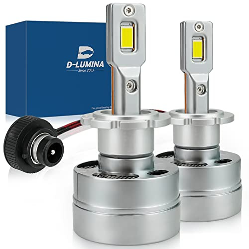 D-Lumina D2S/D2R LED Lampadine LED per auto a prova di errore 100% Canbus 90W 18000LM Sostituisci lampadine allo xeno HID OEM Plug and Play - 2 lampade