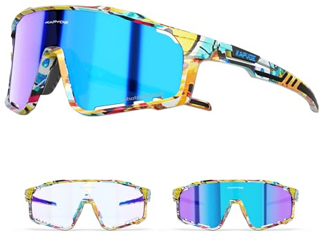 KAPVOE Photochromic Sunglasses Cycling Glasses Men Women Mountain Bike MTB Bicycle K76