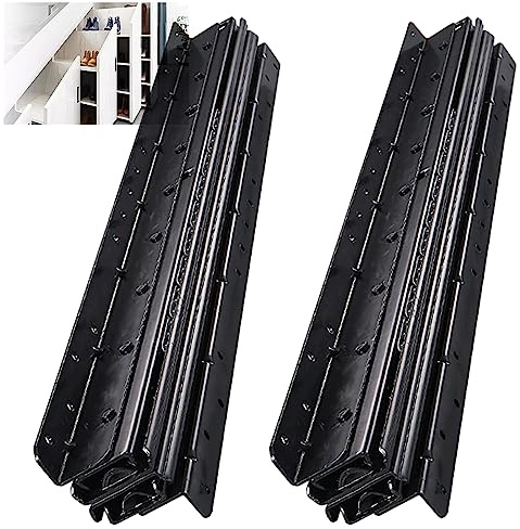 Schwerlastauszug 120 kg, 400 600 800 1000 mm, Softclose Auszugsschienen Bodenmontage, 3-teiliger Vollauszug, Kugellager, Teleskopschienen, Schubladenschienen, 1 Paar ( Size : 80-150cm/31.5-59in )