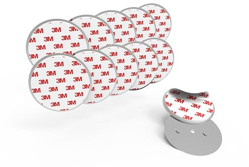 10 x Rauchmelder Magnethalter - Selbstklebende Magnetpads - 3M Klebepads mit Magnet Befestigung - Starke Magnete - Gasmelder, Feuermelder Magnethalterung