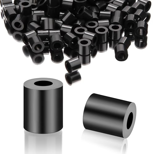 SWTY Ext 100 Pezzi Spessori in Gomma M3-7X5 mm ABS Distanziatori Distanziali Rondelle Plastica Boccole Teflon Rondelle in Teflon Spessori in Plastica Gomma per Motori Macchinari Automobili