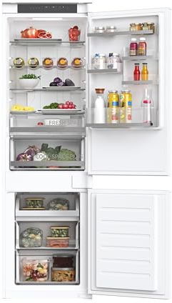Hoover HFTNF5518EW-1 Integrated Total No Frost Fridge Freezer 248L Total Capacity, 70:30 split, White, E Rated