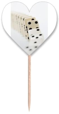 Gambling Pai Gow Donoes - Palillos de dientes con diseño de corazón