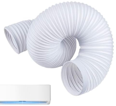 Tubo flessibile portatile per condizionatore d'aria, diametro 14 cm, ricambio per tubo CA portatile, tubo di sfiato CA di ricambio, parti in senso antiorario per condizionatori d'aria