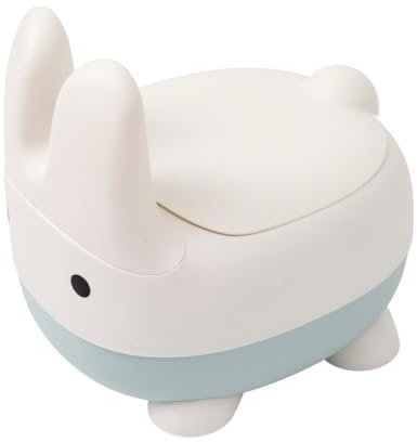 THERMOBABY – Unterhaltsames Töpfchen HASE – Babytöpfchen – Kindertoilette – Tierisches Töpfchen mit Hasenohren – Übungstöpfchen Tier Design – ab 18 Monate